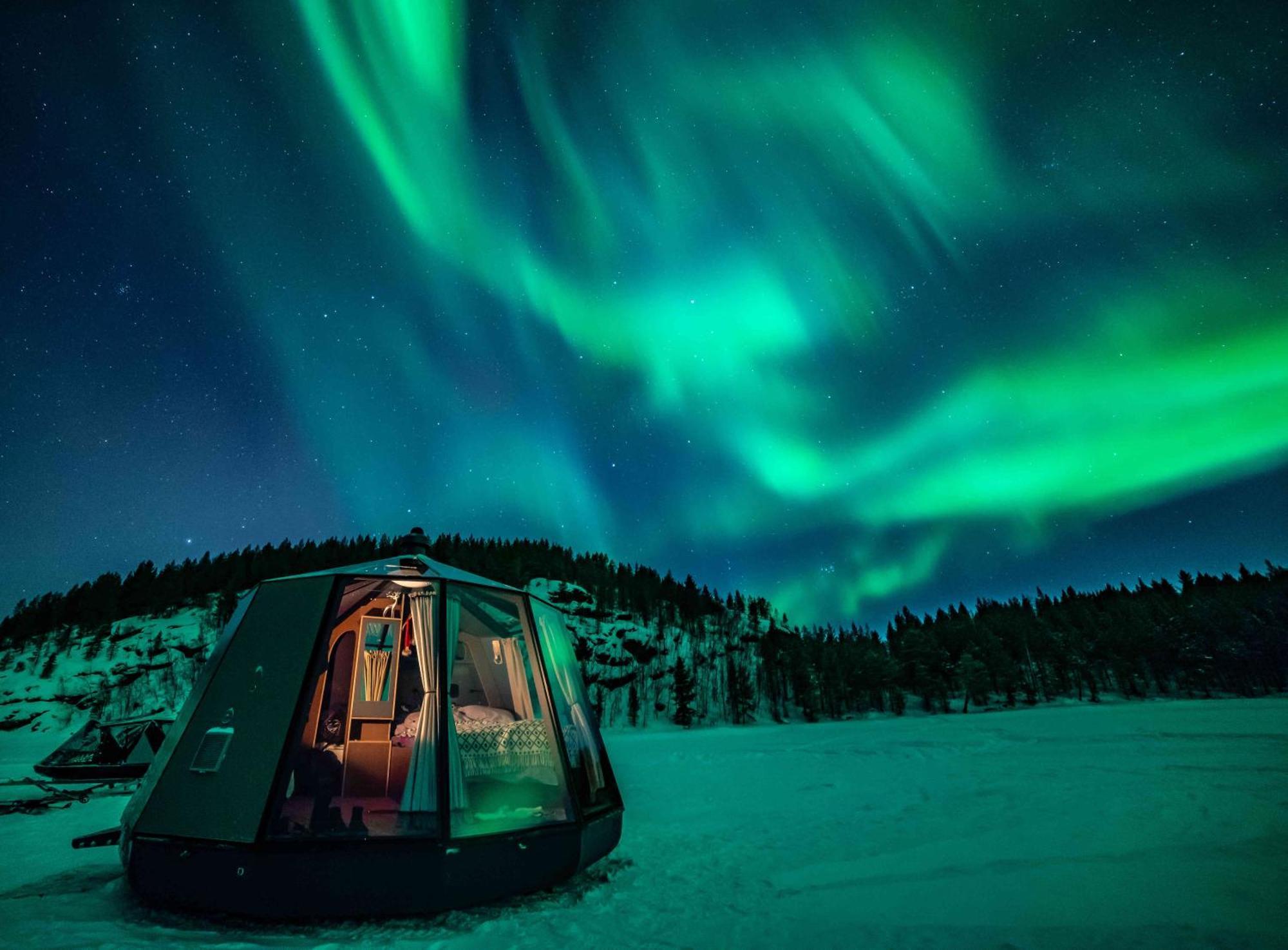 Villa Aurora Camp Kurravaara Esterno foto