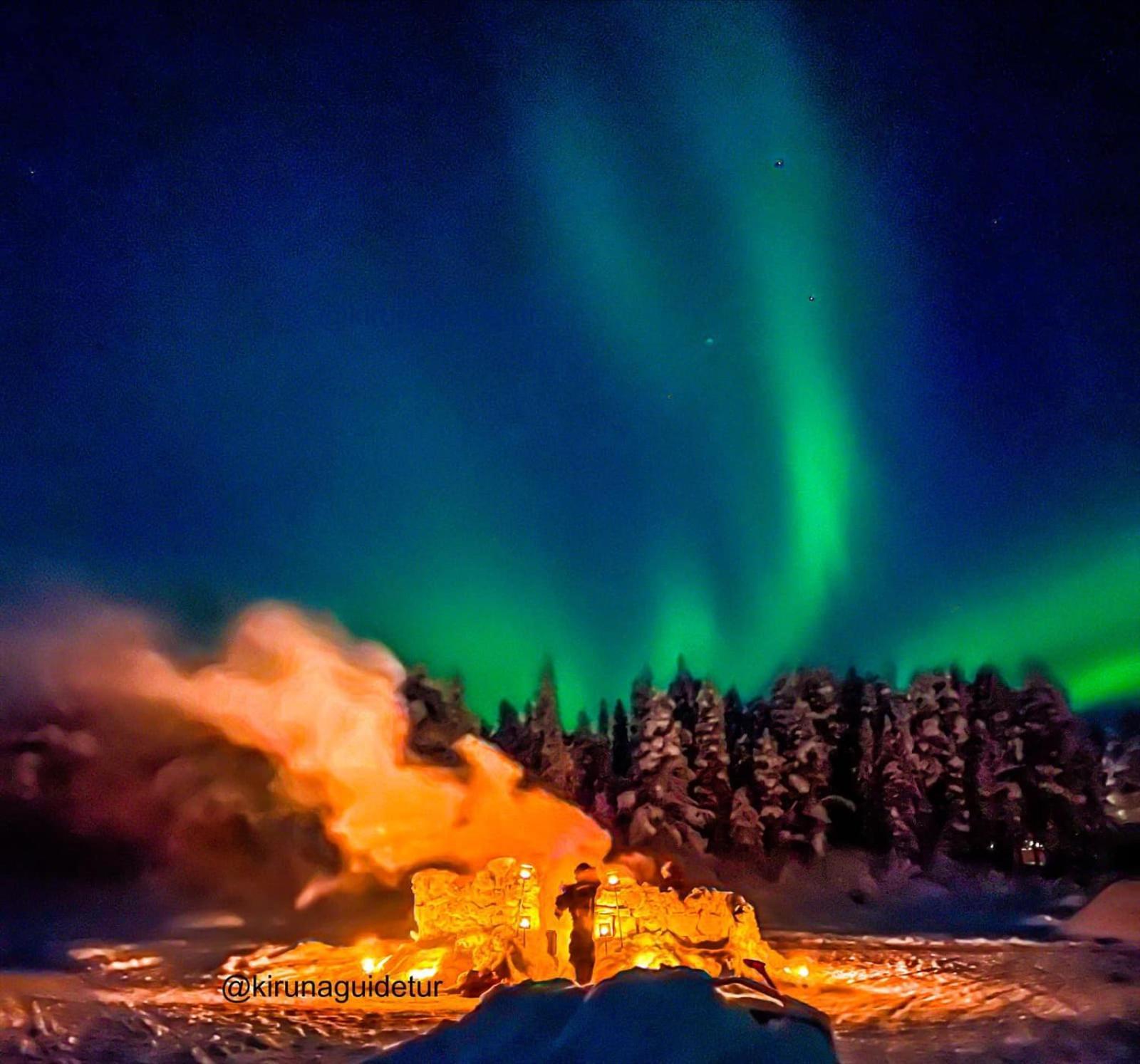 Villa Aurora Camp Kurravaara Esterno foto