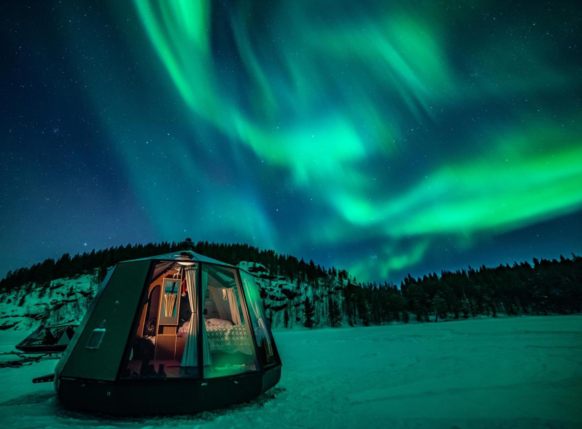 Villa Aurora Camp Kurravaara Esterno foto