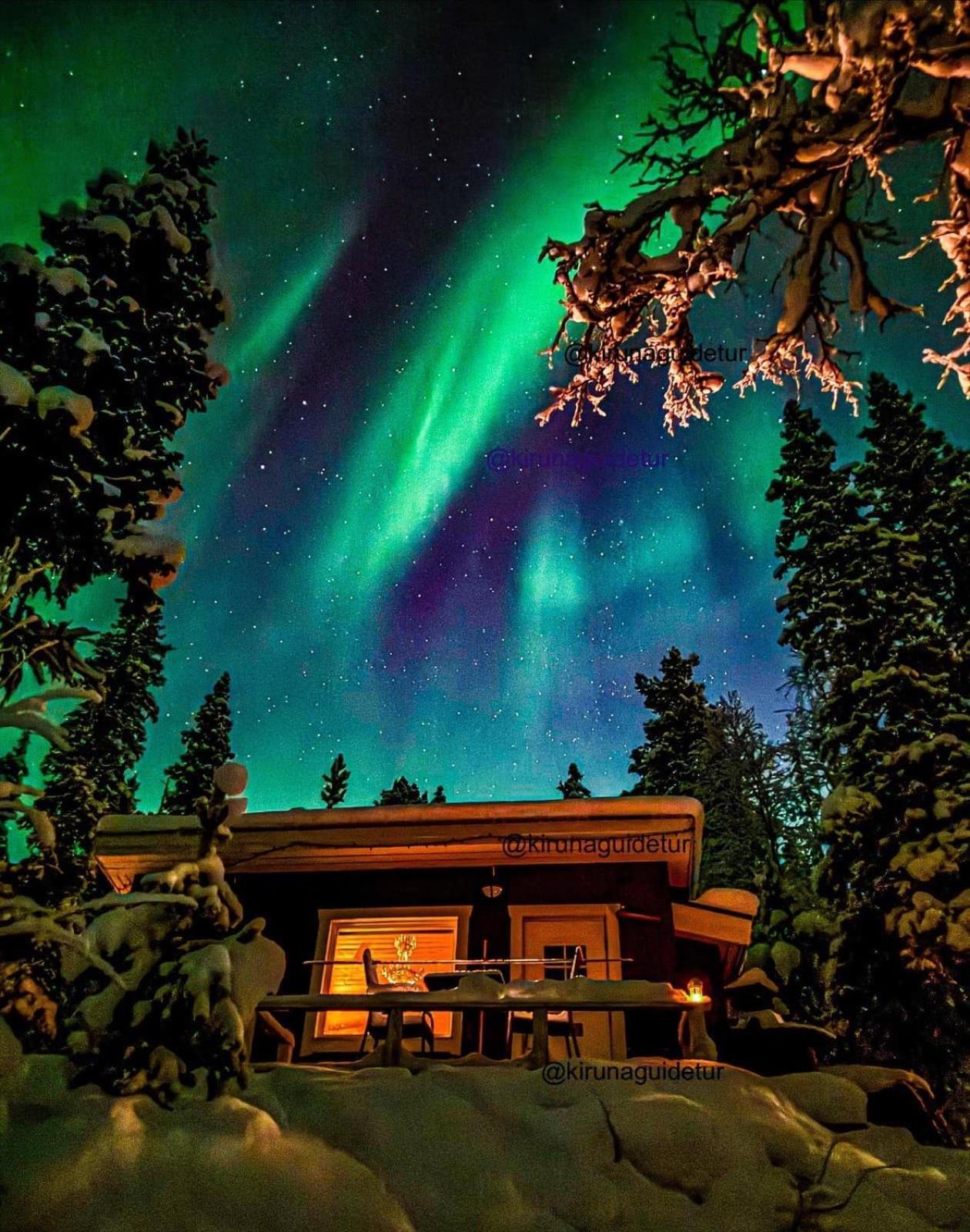 Villa Aurora Camp Kurravaara Esterno foto